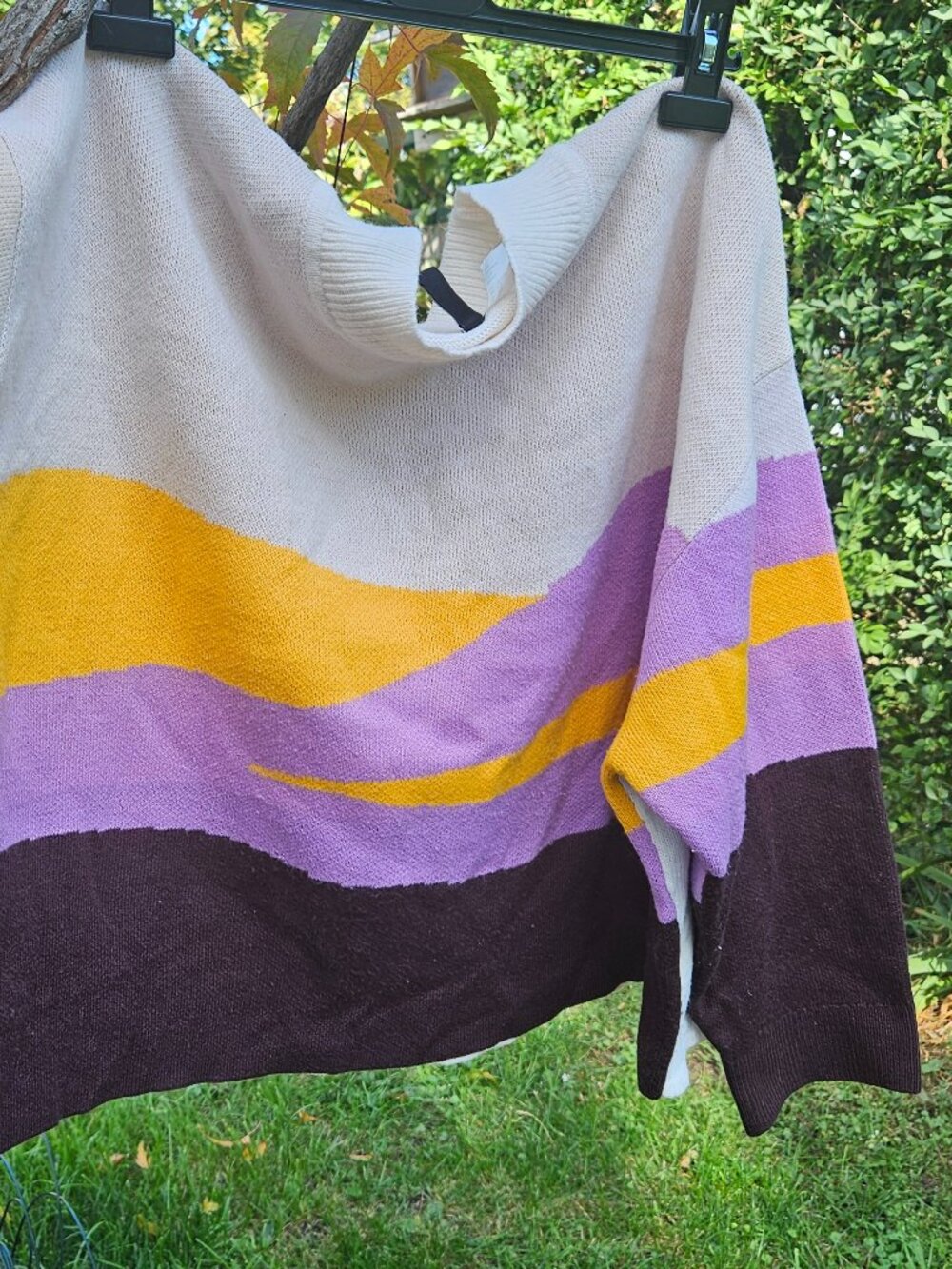 H&M abstract cropped sweater W 4X